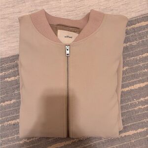 Wilfred Taupe Zip-Up Jacket